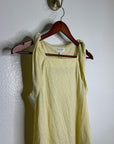 Nation LA 100% Pima Cotton Sabrina Twist Tie Tank in Butter Yellow
