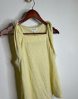 Nation LA 100% Pima Cotton Sabrina Twist Tie Tank in Butter Yellow
