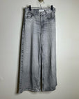 Rag & Bone 100% Cotton Miramar Terry Sofie Wide Leg Washed Gray Black Pant