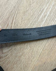 Madewell 100% Genuine Italian Leather Black Gold Hardware Belt