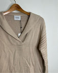 Stitches & Stripes 100% Cotton Tan Textured Pullover Sweater