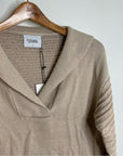 Stitches & Stripes 100% Cotton Tan Textured Pullover Sweater