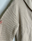 Stitches & Stripes 100% Cotton Tan Textured Pullover Sweater