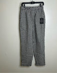 Reformation 100% Linen Black White Checkered Trouser Pant