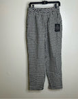 Reformation 100% Linen Black White Checkered Trouser Pant