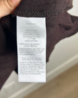 Madewell 100% Linen Chocolate Brown Pull on Slip Skirt