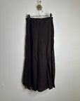 Madewell 100% Linen Chocolate Brown Pull on Slip Skirt