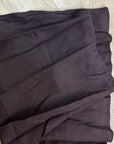 Madewell 100% Linen Chocolate Brown Pull on Slip Skirt