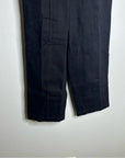 Cleobella 100% Organic Cotton Black Straight Leg Denim Jean Trouser Pant