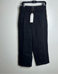 Cleobella 100% Organic Cotton Black Straight Leg Denim Jean Trouser Pant