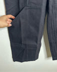 Cleobella 100% Organic Cotton Black Straight Leg Denim Jean Trouser Pant