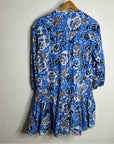 Tanya Taylor Swim 100% Cotton Lightweight Blue Shia Dress