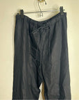Reformation 100% Linen Black Straight Leg Drawstring Trouser Pant