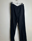 Reformation 100% Linen Black Straight Leg Drawstring Trouser Pant