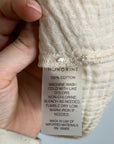 Honorine 100% Cotton Gauze Short Sleeve Puff Sleeve Top