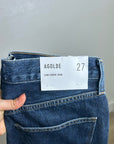 AGOLDE 100% Regenerative Cotton Low Curve Jean in Pendulum Dark Wash