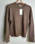 MATE The Label Merino Wool Alpaca Soft Perfect Crew Neck Knit Sweater