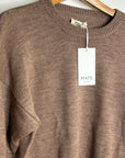 MATE The Label Merino Wool Alpaca Soft Perfect Crew Neck Knit Sweater