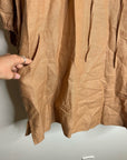 Pippa Ridley 100% Linen Sangria Balloon Sleeve Lightweight Dress in Biscuit