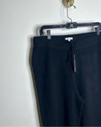 Unsubscribed 100% Cashmere Black Jogger Style Drawstring Pull on Pant