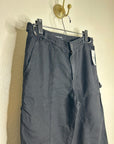 AG Cotton Linen The Noten Black Carpenter High Rise Straight Leg Ankle Pant