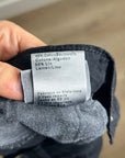 AG Cotton Linen The Noten Black Carpenter High Rise Straight Leg Ankle Pant