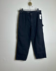 AG Cotton Linen The Noten Black Carpenter High Rise Straight Leg Ankle Pant