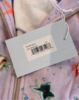 Hill House 100% Cotton The Allie Zip Up Terrycloth Hoodie in Sea Creatures