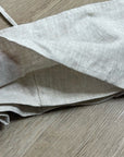 Reformation 100% Linen Cleo Strappy Cropped Tank Top in Natural Oatmeal