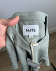 MATE The Label Regenerative Hemp Cotton Knit Green T - Shirt