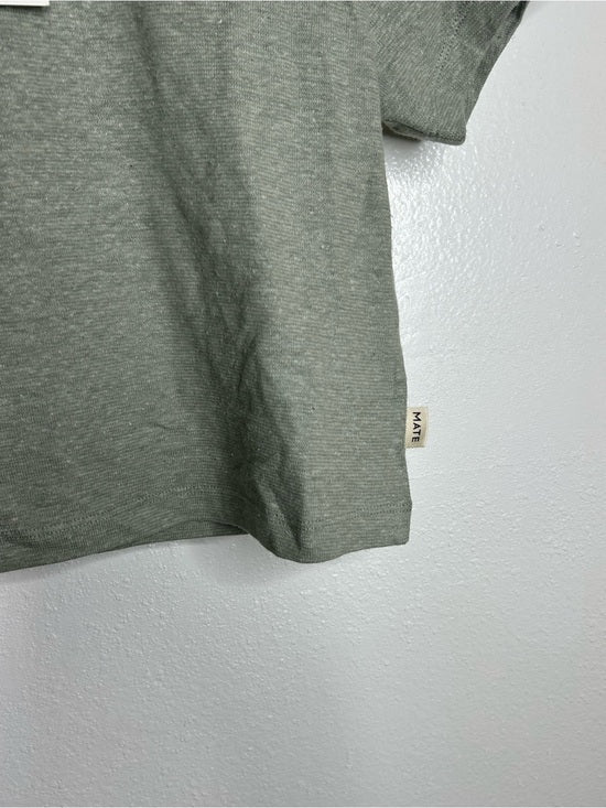 MATE The Label Regenerative Hemp Cotton Knit Green T - Shirt