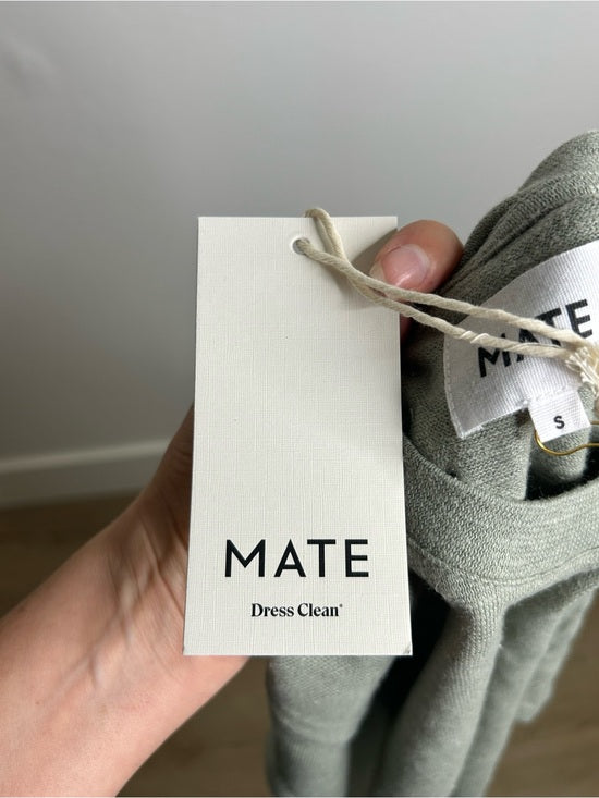 MATE The Label Regenerative Hemp Cotton Knit Green T - Shirt