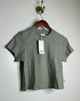 MATE The Label Regenerative Hemp Cotton Knit Green T - Shirt