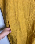 Eileen Fisher 100% Organic Linen Yellow Tunic Oversized Lagenlook Dress