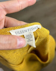 Eileen Fisher 100% Organic Linen Yellow Tunic Oversized Lagenlook Dress
