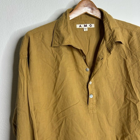 AMO 100% Cotton Collared Carole Shirt in Scotch