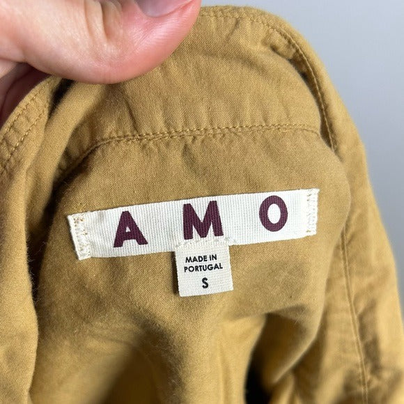 AMO 100% Cotton Collared Carole Shirt in Scotch