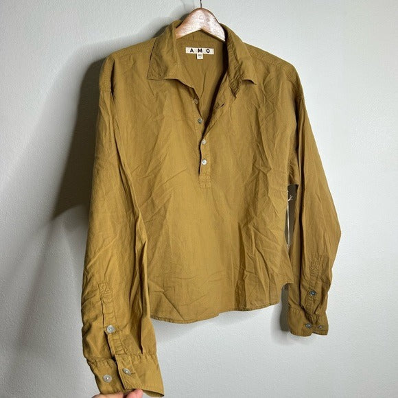 AMO 100% Cotton Collared Carole Shirt in Scotch