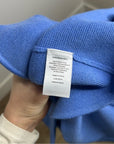 Talbots 100% Merino Wool Blue Knit Collared Blazer Jacket