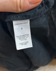 Unsubscribed 100% Linen Black Boxy Loose Fit Camisole Adjustable Tie Back Top