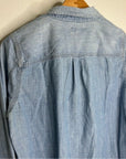 J. Crew Point Sur 100% Cotton Chambray Denim Button Down Long Sleeve Shirt