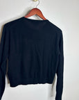 J. Crew 100% Cashmere Featherweight Button Down Cardigan Sweater Black