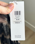 Eileen Fisher 100% Organic Linen Striped Short Sleeve T - Shirt M