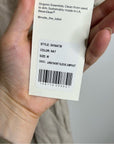 MATE 100% Organic Linen Utility Style Short Sleeve Jumpsuit in Natural