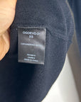One Grey Day 100% Merino Wool Fine Knit Black Crew Neck Pullover Sweater