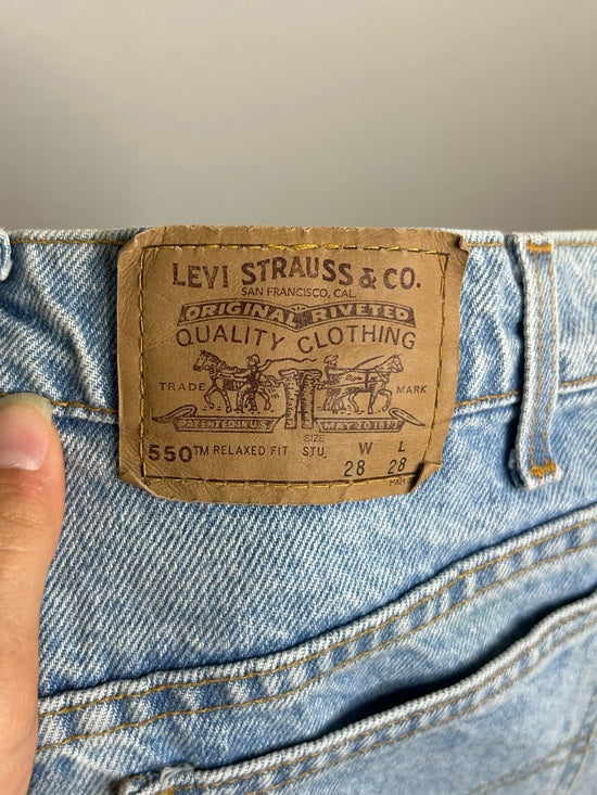 Vintage Levi's 100% Cotton Orange Tab 550 Student Fit Tapered Straight Leg Jean