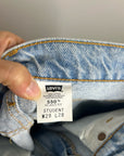 Vintage Levi's 100% Cotton Orange Tab 550 Student Fit Tapered Straight Leg Jean