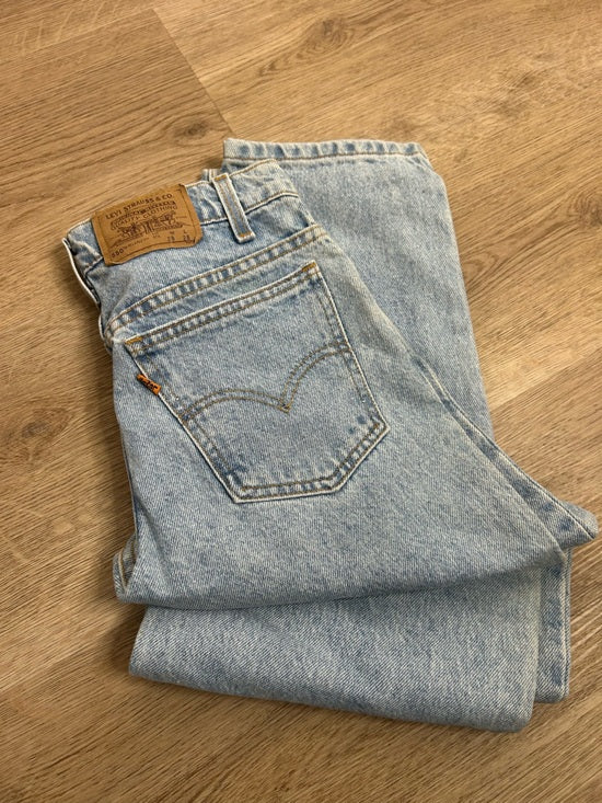Vintage Levi's 100% Cotton Orange Tab 550 Student Fit Tapered Straight Leg Jean