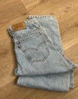Vintage Levi's 100% Cotton Orange Tab 550 Student Fit Tapered Straight Leg Jean