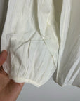 Nation LA 100% Cotton Sandra Ruffle Lightweight Peasant Blouse in Cream